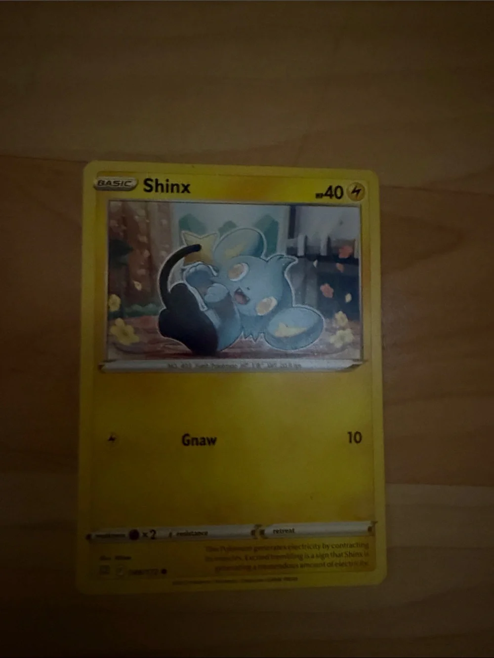 Pokemon Shinx Trading Card – Yellow